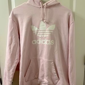 Adidas light pink hoodie